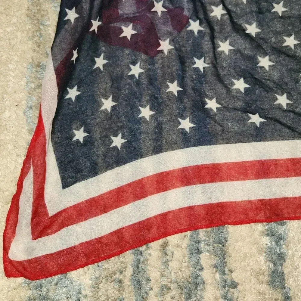 American Flag Scarf || One Size New